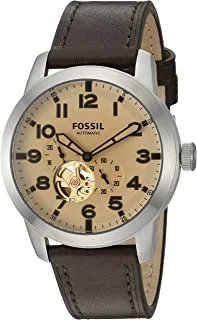 Fossil Men's ME3119 Pilot 54 Automatic Dark Brown Leather Watch