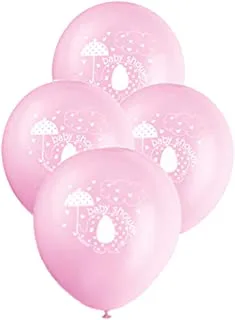 8 عبوات من بالونات المظلات الوردية مقاس 12 بوصة
