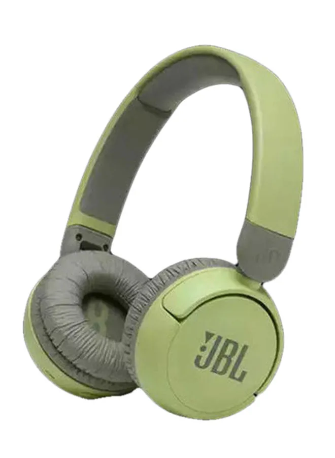 JBL Jr 310Bt Ultra Portable Kids Wireless On-Ear Headphones With Safe Sound - Built In Mic - 30H Battery Green