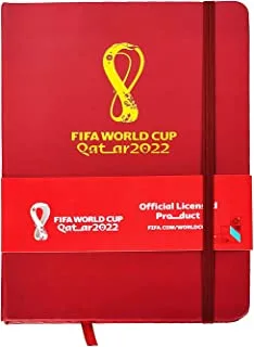 FIFA 2022 Emblem A5 Notebook with Elastic Band, PU Leather Official B, 114331