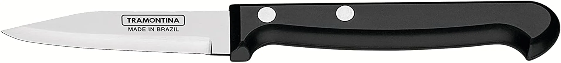 Tramontina Ultracorte 3 Inches Vegetable and Fruit Knife with Stainless Steel Blade and Black Polypropylene Handle