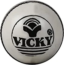 Vicky Jet Leather Ball, 4 Pcs, White, (Pack of 1),White
