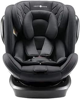 Cozy N Safe ، Etna Group 0 + / 1/2/3 مقعد سيارة للأطفال ، ميزة دوران 360 درجة ، 0-36 كجم ، الولادة - 12 سنة ، أسود