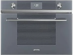 Smeg 60cm Built-in Microwave Oven Linea with Grill 40 Liters, Silver