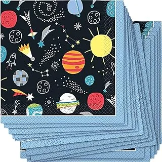 Unique Outer Space Luncheon Napkin, Grey, 73262