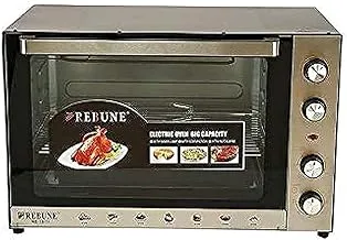 Rebune 2800W Stainless Steel Electric Oven, 80 Liter Capacity, Black