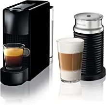 Nespresso Essenza Mini C Espresso Coffee Machine, Black, With Aerocino 3 Milk Frother