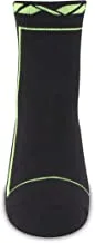 NIVIA Stripes Sports Socks HIGH Ankle (Black/F.Green)
