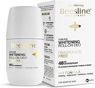 Beesline Natural Whitening Roll On Deodorant Fragrance Free