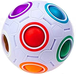 CuberSpeed Rainbow Ball Magic Cube Fidget Toy Puzzle Magic Rainbow Ball Puzzle Fun Fidget, One Size