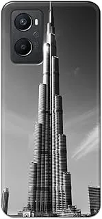 Khaalis Dubai print Black matte finish designer shell case back cover for Oppo A96 - K208106