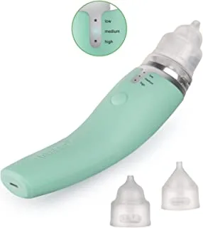 Haakaa Baby Electric Nasal Aspirator| Safe Baby Nose Cleaner| Easy Operated Nose Sucker - Relieve Blocked Nose For Babies Infants Toddlers,Usb Rechargeable, Bpa Free