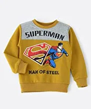 Superman Sweatshirt for junior Boys - Mustard, 2-3 Year