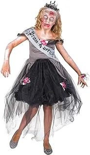 أزياء جنون زومبي حفلة موسيقية الملكة هالوين للأطفال ، صغير