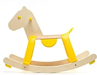 Djeco Yellow Rock'it Rocking Horse, Multicolor, 12 Months And Up, DJ00203