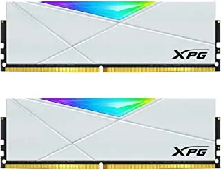 ذاكرة سطح المكتب XPG DDR4 D50 RGB 32 جيجابايت (2 × 16 جيجابايت) 3600 ميجاهرتز PC4-28800 U-DIMM 288-Pins CL18-22-22 باللون الأبيض (AX4U360016G18I-DW50)