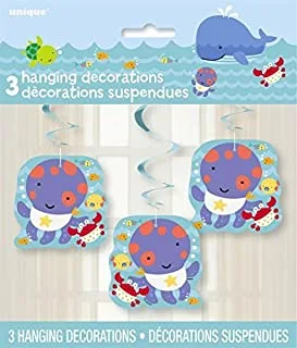 Unique Party 42416 - Under The Sea Hanging Decorations, Pack of 3