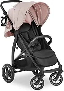 Hauck Rapid Buggy 4D / up to 25 kg/Quick Folding/Sun Canopy UPF 50+ / Rubber Wheels/Drink Holder/Height Adjustable/Reclining Position/Easy to Wipe Clean/Large Shopping Basket/Pink