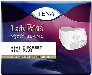 TENA Lady Pants,Incontinence Adult Pants, Discreet Plus, Medium, 18 Count
