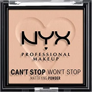 NYX Professional Makeup Can't Stop Won't Stop Mattifying Pressed Powder 6 g, 04 Medium