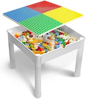 Little Story 4In1 Activity And Block Table W/T 350 Blocks XL, White