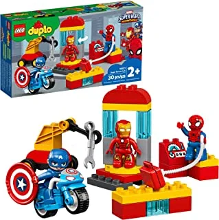 LEGO DUPLO Super Heroes Lab 10921 Marvel Avengers Superheroes لعبة بناء ومجموعة ألعاب تعليمية للأطفال الصغار