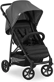 Hauck Pushchair Rapid 4, Stroller 25 kg (22 kg Child + 3 kg Basket), Small Folding Stroller with Lying Postion, Height-Adjustable, Large Shopping Basket, Grey