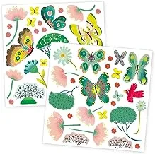 Butterflies in the garden window stickers