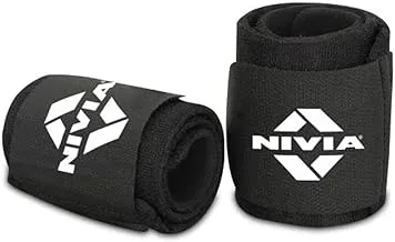 Nivia Orthopedic Wrist Support (Black, Free Size - Adjustable with Velcro) | Material - Neoprene/Polyester | Pain Relief, Gym, Sports, Exercise, Workout, Cycling