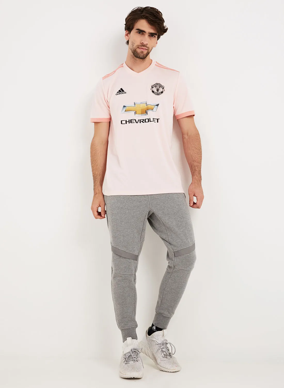 adidas Manchester United FC Away Jersey Icey Pink F17/Trace Pink F17/Black
