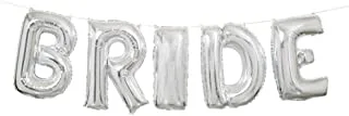 Silver Bride Letter Balloon Kit, One Size