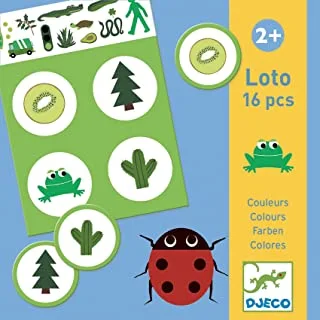DJECO - Educational Loto Colors Skill Games, Multicolour (38128)