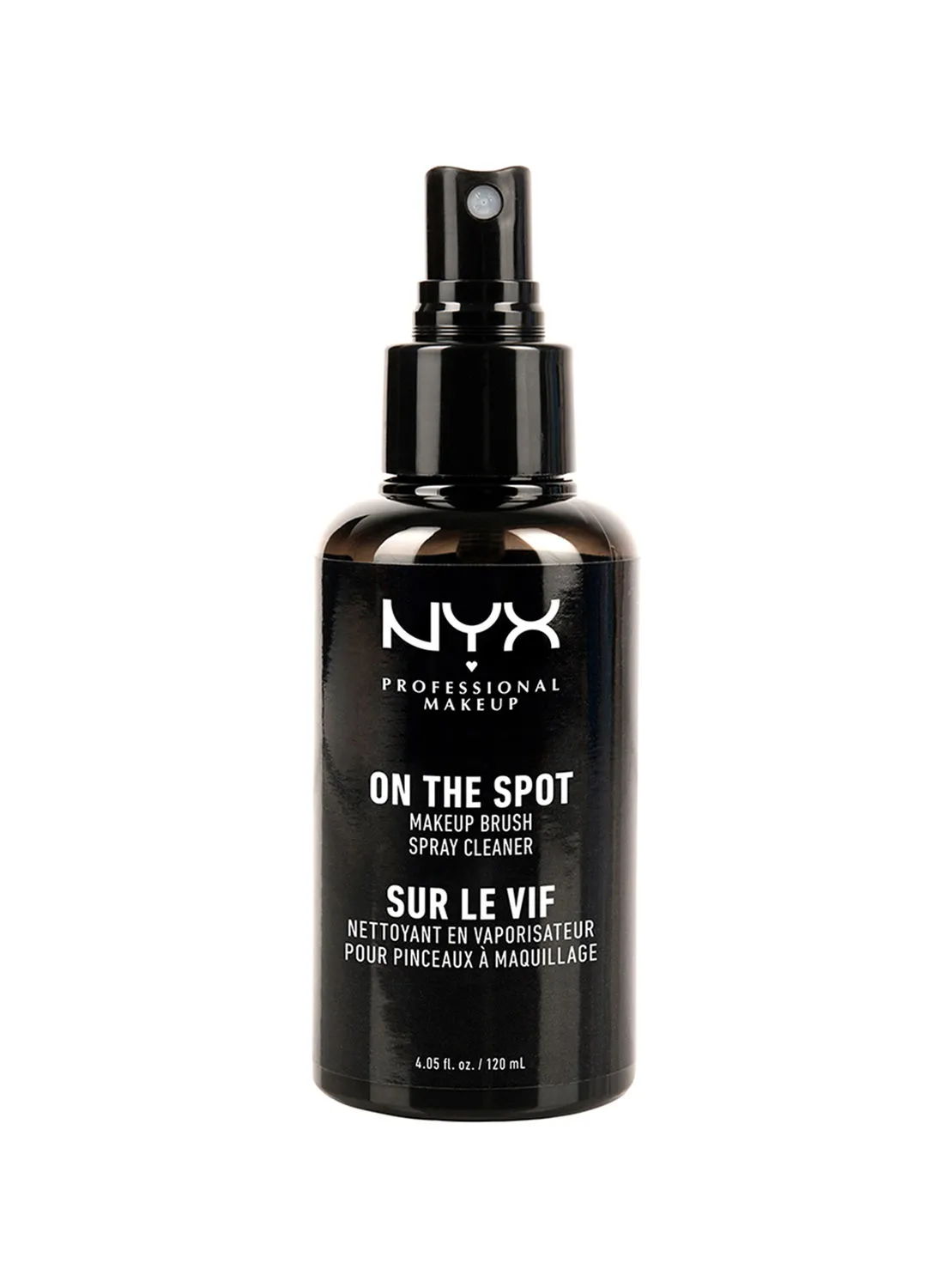 NYX PROFESSIONAL MAKEUP On The Spot Makeup Brush Cleaner Spray Black