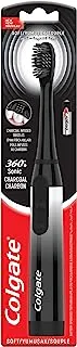Colgate 360 Sonic Battery Toothbrush Charcoal Infused Soft Power Toothbrush 1pk