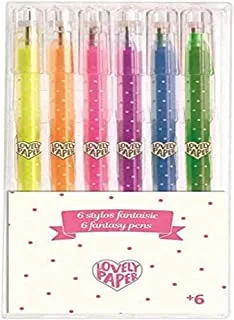 Gel pens 6 neon gel pens