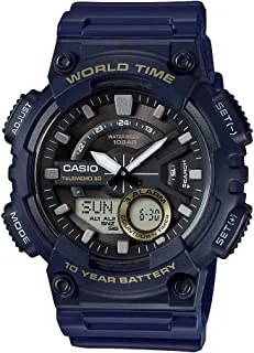 Casio AEQ-110W-2AV Analog Digital Resin Band Mens Watch, One Size