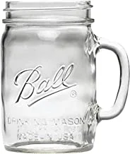 Jarden Ball Wide Mouth Drinking Mason Mug, 24-Ounces Clear (6-Pack)