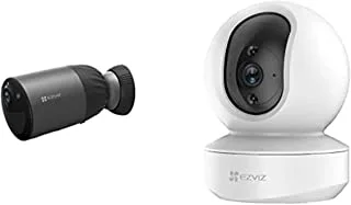 EZVIZ BC1C Security Camera, 1080p Wifi Battery Camera CCTV, Built-in 32GB eMMC & EZVIZ TY1 Security Camera Indoor WiFi Camera, New Baby Pet Monitor camera with Motion Detection, Auto Tracking