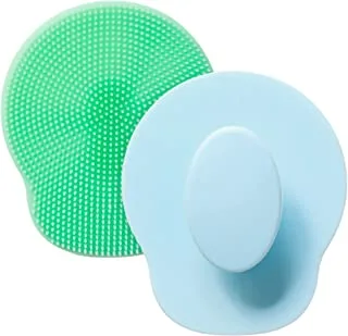 جهاز تنظيف الوجه روس - عبوة من قطعتين (أزرق وأخضر)