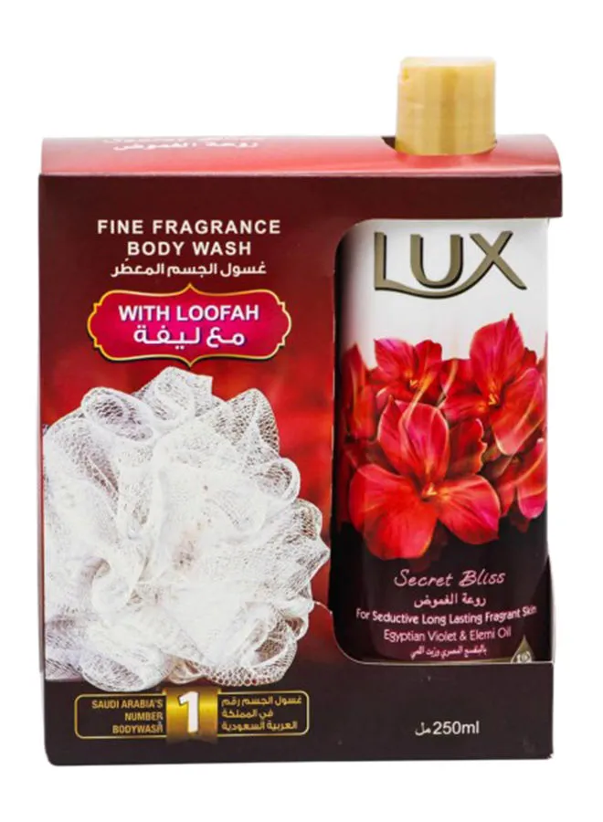 Lux Secret Bliss Body Wash With Loofah 250ml
