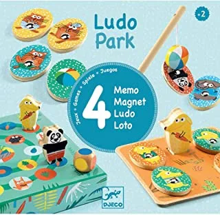 Djeco Ludo Park Wooden Games Marble Track DJ01698