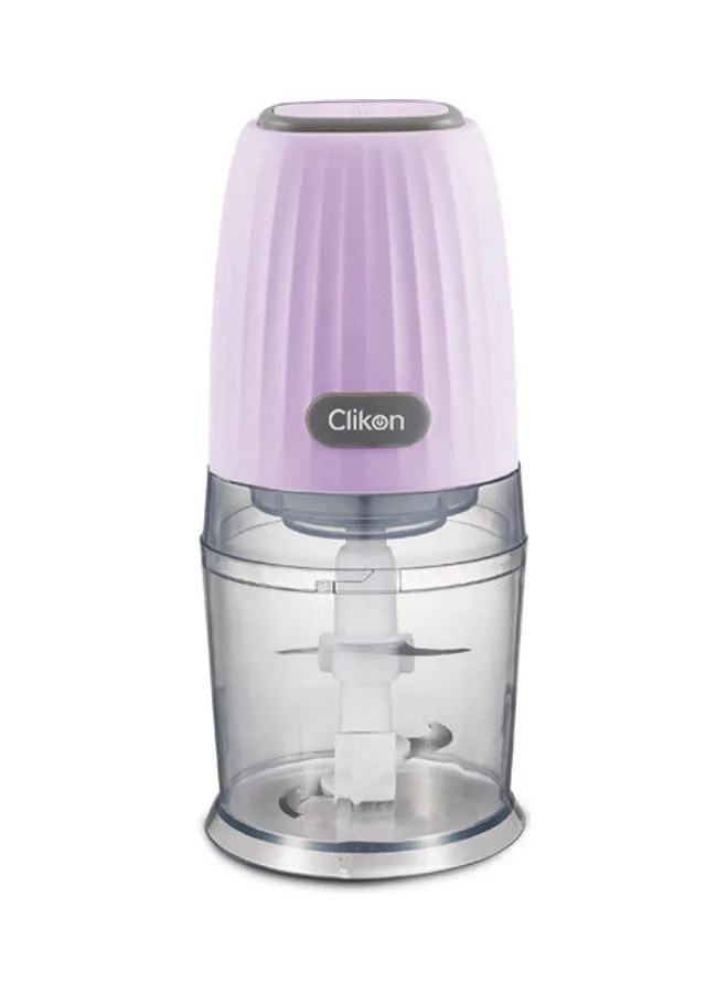 Clikon Electric Food Chopper Single Press Operation Detachable SS Blades 600.0 ml 300.0 W CK2641 Lavender