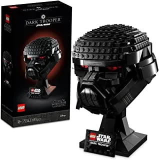 LEGO 75343 Star Wars Dark Trooper Helmet Buildable Model Kit, Display Collectible Decoration Set for Adults, Collection Gift Idea