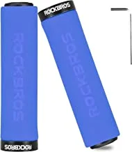 Rockbros BT1001BLBK Sweat-Absorbent Sponge Bike Grips, Blue/Black