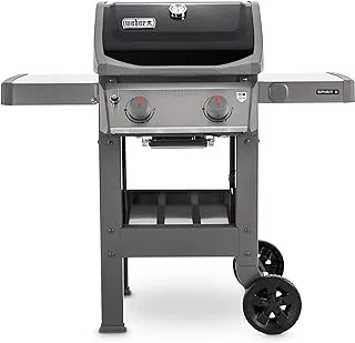 WEBER - Spirit II E-210 GBS Gas Grill Barbecue, Porcelain-enameled Flavorizer bars, Stainless steel burners, 145cm Height x 122cm Width x 66cm Depth
