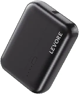 Levore PowerBank 10000mAh, Fast Charging with USB-A PD22.5W and USB-C PD20W - Black