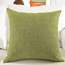 In House Lime Linen Decorative Solid Filled Cushion, 30 * 30 centimeter