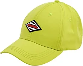 Lee Cooper Patch Detail Cap with Buckled Strap Closure - Green - One Size