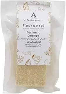 Soap-n-Scent Fleur De Sel Soap مع الكركم والبرتقال 100 جم