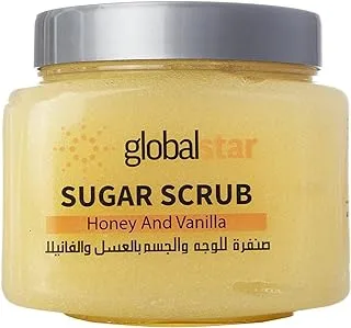 Global star vanilla and honey sugar scrub 600 g